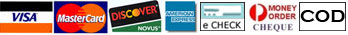 credit cards & methods of payment